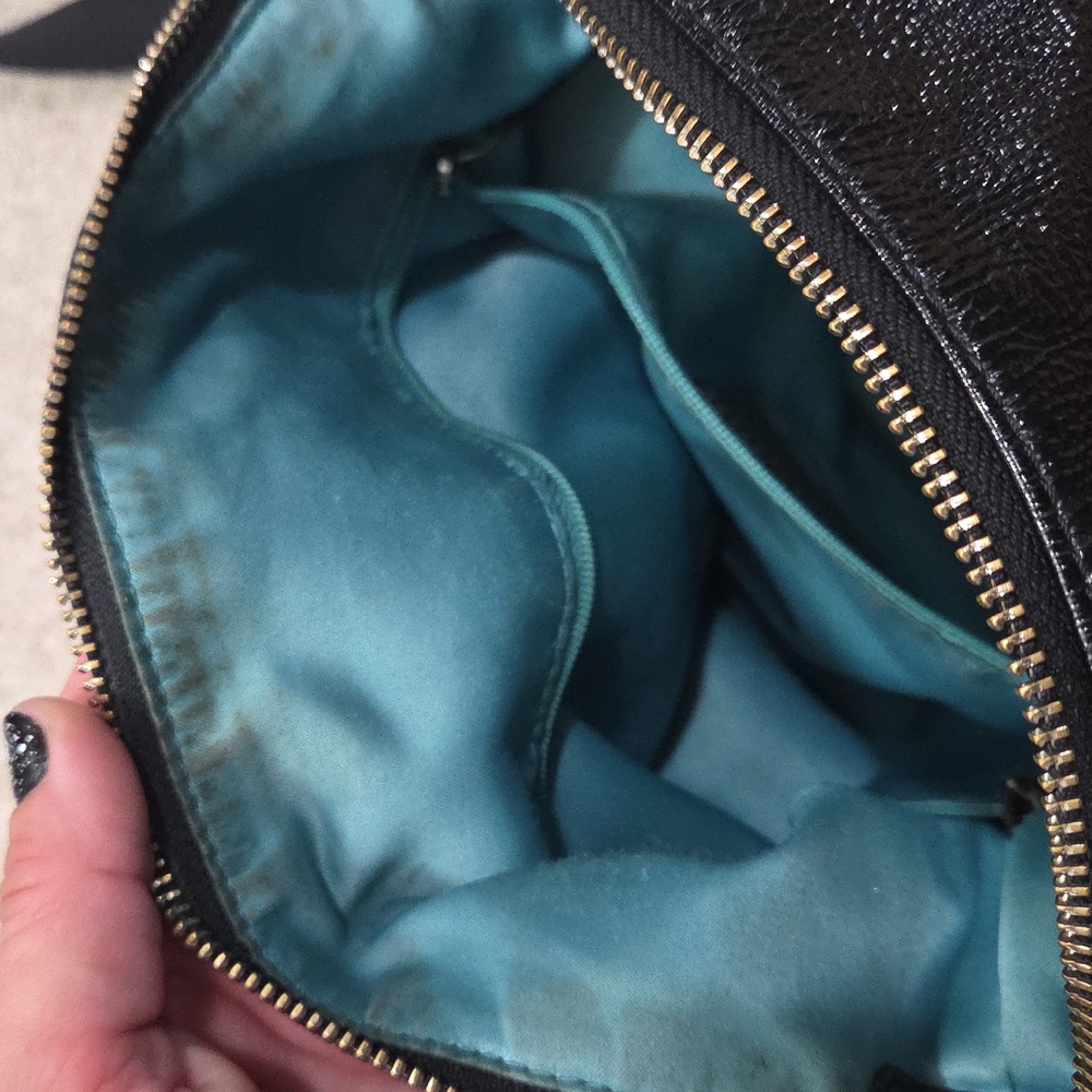 Coach Poppy Black Patent Leather Crossbody Purse - Picture 6 of 6
